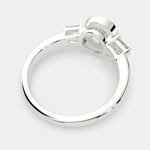 Load image into Gallery viewer, Emilia Round Cut Trilogy 3 Stone Engagement Ring Setting
