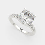 Load image into Gallery viewer, Federica Cushion Cut 4 Prong Engagement Ring Setting
