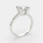 Load image into Gallery viewer, Federica Emerald Cut 4 Prong Engagement Ring Setting
