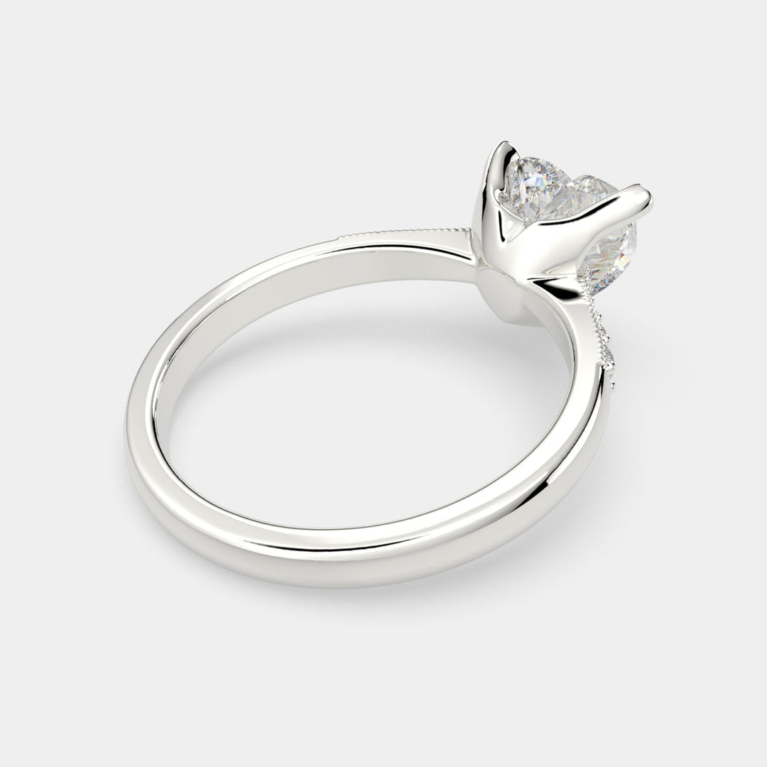 Federica Heart Cut 4 Prong Engagement Ring Setting