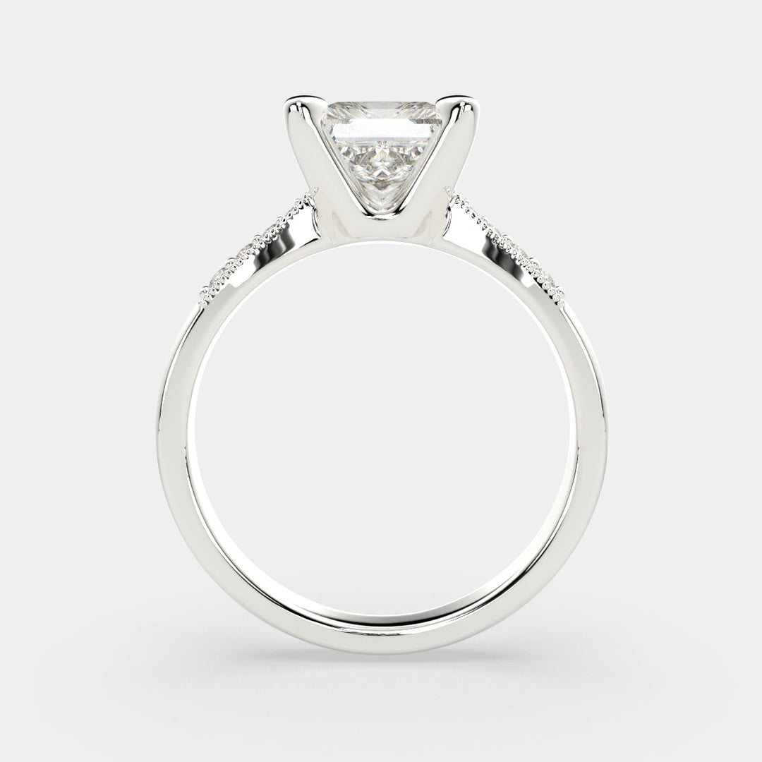 Federica Princess Cut 4 Prong Engagement Ring Setting