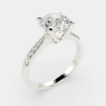 Load image into Gallery viewer, Federica Radiant Cut 4 Prong Engagement Ring Setting
