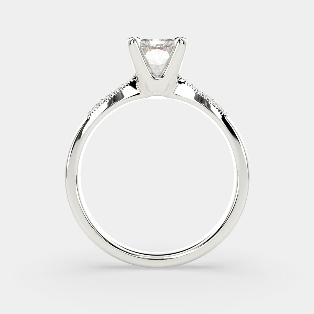 Federica Radiant Cut 4 Prong Engagement Ring Setting