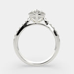 Load image into Gallery viewer, Ginevra Heart Cut Tapered Engagement Ring Setting
