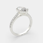 Load image into Gallery viewer, Ginevra Marquise Cut Tapered Engagement Ring Setting
