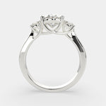 Load image into Gallery viewer, Hana Oval Cut 3 Stone Engagement Ring Setting
