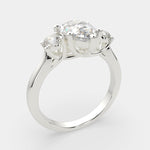Load image into Gallery viewer, Hana Pear Cut 3 Stone Engagement Ring Setting

