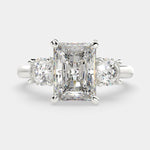 Load image into Gallery viewer, Hana Radiant Cut 3 Stone Engagement Ring Setting
