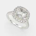Load image into Gallery viewer, Isadora Cushion Cut Halo Pave Engagement Ring Setting

