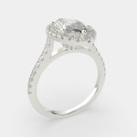 Load image into Gallery viewer, Isadora Marquise Cut Halo Pave Engagement Ring Setting
