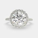 Load image into Gallery viewer, Isadora Round Cut Halo Pave Engagement Ring Setting
