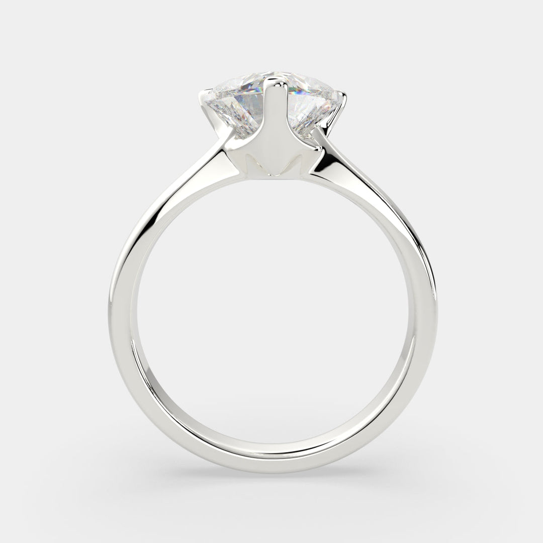 Juliana Heart Cut Classic Solitaire Engagement Ring Setting