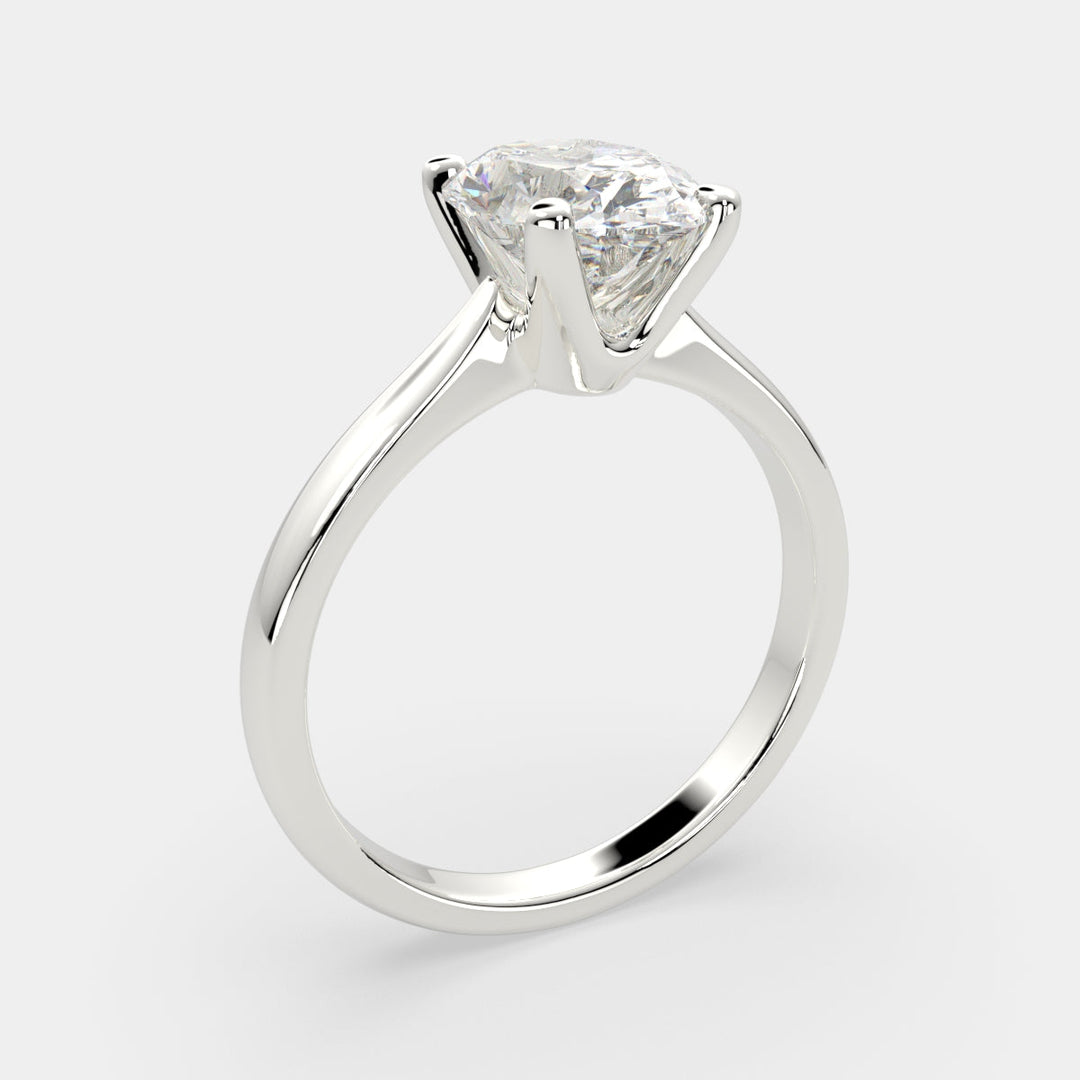 Juliana Oval Cut Classic Solitaire Engagement Ring Setting