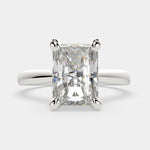 Load image into Gallery viewer, Juliana Radiant Cut Classic Solitaire Engagement Ring Setting
