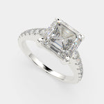 Load image into Gallery viewer, Karina Emerald Cut Pave 6 Prong Engagement Ring Setting
