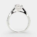 Load image into Gallery viewer, Karina Oval Cut Pave 6 Prong Engagement Ring Setting
