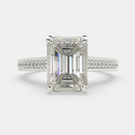 Load image into Gallery viewer, Martina Emerald Cut Pave Engagement Ring Setting
