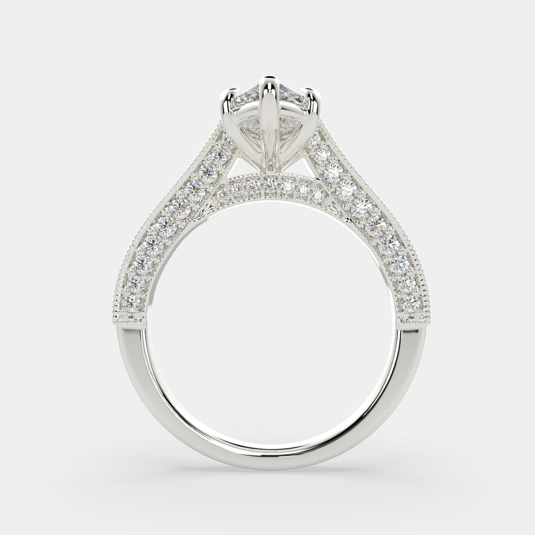 Martina Marquise Cut Pave Engagement Ring Setting