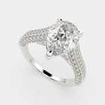Load image into Gallery viewer, Martina Pear Cut Pave Engagement Ring Setting
