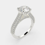 Load image into Gallery viewer, Martina Round Cut Pave Engagement Ring Setting
