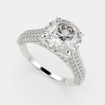 Load image into Gallery viewer, Martina Round Cut Pave Engagement Ring Setting
