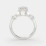 Load image into Gallery viewer, Nadia Cushion Cut Pave Milgrain Engagement Ring Setting
