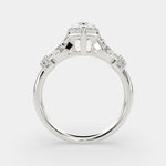 Load image into Gallery viewer, Nadia Pear Cut Pave Milgrain Engagement Ring Setting
