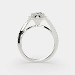 Load image into Gallery viewer, Paloma Marquise Cut Pave Halo Engagement Ring Setting
