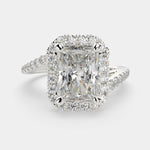 Load image into Gallery viewer, Paloma Radiant Cut Pave Halo Engagement Ring Setting
