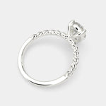 Load image into Gallery viewer, Renata Pear Cut Solitaire Rope Engagement Ring Setting
