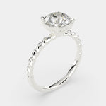 Load image into Gallery viewer, Renata Round Cut Solitaire Rope Engagement Ring Setting

