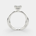Load image into Gallery viewer, Tatiana Oval Cut Solitaire Split Shank Engagement Ring Setting
