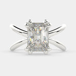 Load image into Gallery viewer, Tatiana Radiant Cut Solitaire Split Shank Engagement Ring Setting
