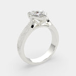 Load image into Gallery viewer, Valentina Heart Cut Solitaire Tapered Milgrain Engagement Ring Setting
