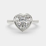 Load image into Gallery viewer, Xenia Heart Cut Halo Pave Solitaire Engagement Ring Setting
