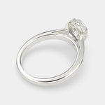 Load image into Gallery viewer, Xenia Pear Cut Halo Pave Solitaire Engagement Ring Setting
