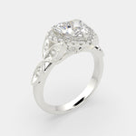 Load image into Gallery viewer, Ada Heart Cut Halo Pave Engagement Ring Setting
