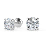 Load image into Gallery viewer, Ariel Round Cut Earrings Stud
