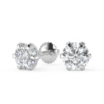 Load image into Gallery viewer, Ivy Round Cut Stud Earrings
