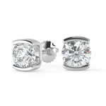 Load image into Gallery viewer, Alaina Round Cut Stud Earrings Stud
