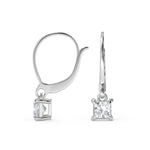 Load image into Gallery viewer, Marie Princess Cut Earrings Leverback
