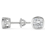 Load image into Gallery viewer, Mallory Cushion Cut Bezel Earrings
