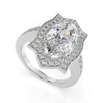 Load image into Gallery viewer, Amalia Marquise Cut Halo Pave Engagement Ring Setting
