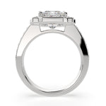 Load image into Gallery viewer, Amalia Princess Cut Halo Pave Engagement Ring Setting
