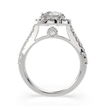 Load image into Gallery viewer, Bianca Round Cut Halo Pave Engagement Ring Setting
