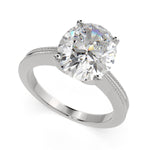 Load image into Gallery viewer, Camilla Oval Cut Solitaire Engagement Ring Setting
