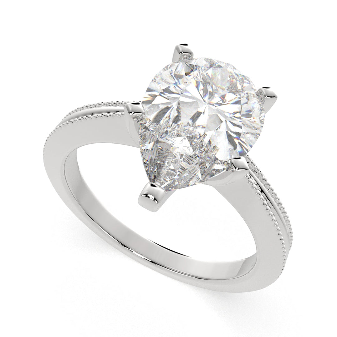 Camilla Pear Cut Solitaire Engagement Ring Setting