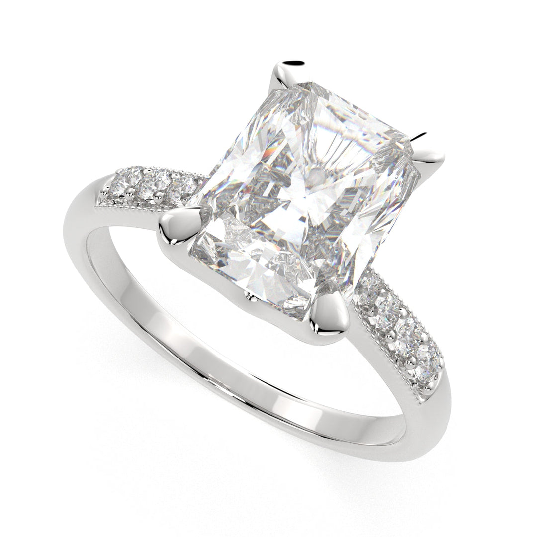 Federica Radiant Cut 4 Prong Engagement Ring Setting