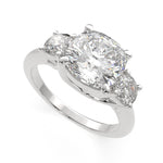 Load image into Gallery viewer, Hana Cushion Cut 3 Stone Engagement Ring Setting
