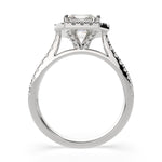 Load image into Gallery viewer, Isadora Emerald Cut Halo Pave Engagement Ring Setting
